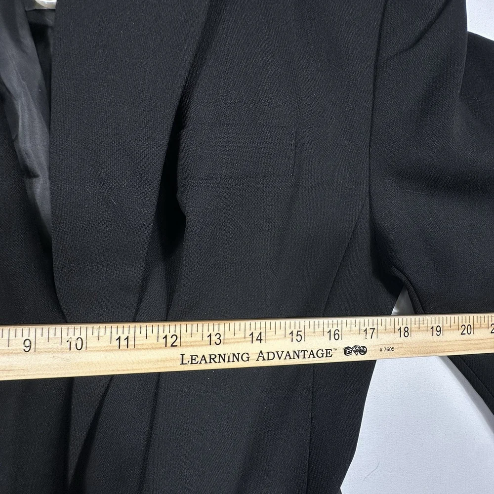 Topshop Womens Black Belted Blazer Size 8 - Picture 6 of 7